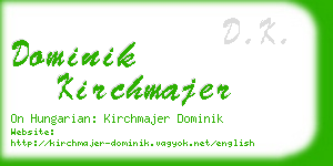 dominik kirchmajer business card